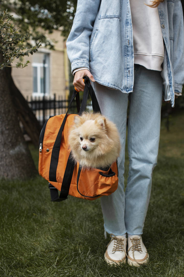 transportin para perros en tela