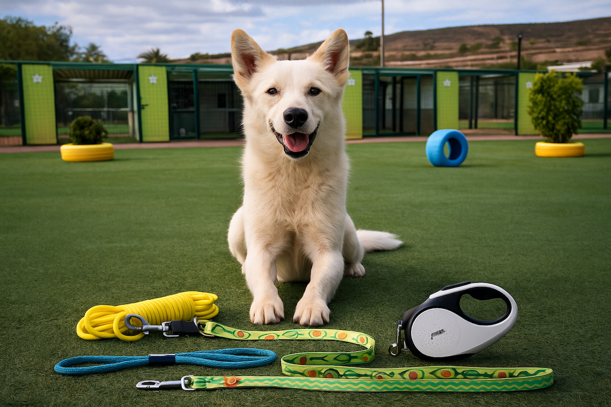 imagen de un perro con varias correas en koala pets home